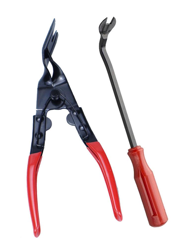 2-in-1 Car Headlight Repair Installation Tool Trim Clip Removal Pliers Van Door Panel Fascia Dash Upholstery Remover Tools Kit Multifunctional pliers