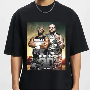 Dudley Boyz Black Graphic Tee – Tag Team Wrestling Fanwear Shirt