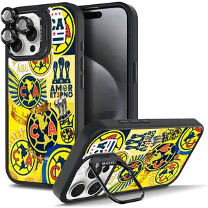 Aesthetic Club América Aguilas Phone Case, for Soccer Fans For Samsung iphone 17/AIR 16 15 14 13 12 11 PRO PLUS MAX COOL Fashionable Tough Magnetic Durable Metal lens frame Film Bracket Stand Gift Full Protection Camera Holder Phone Cases Cover11X-L0973