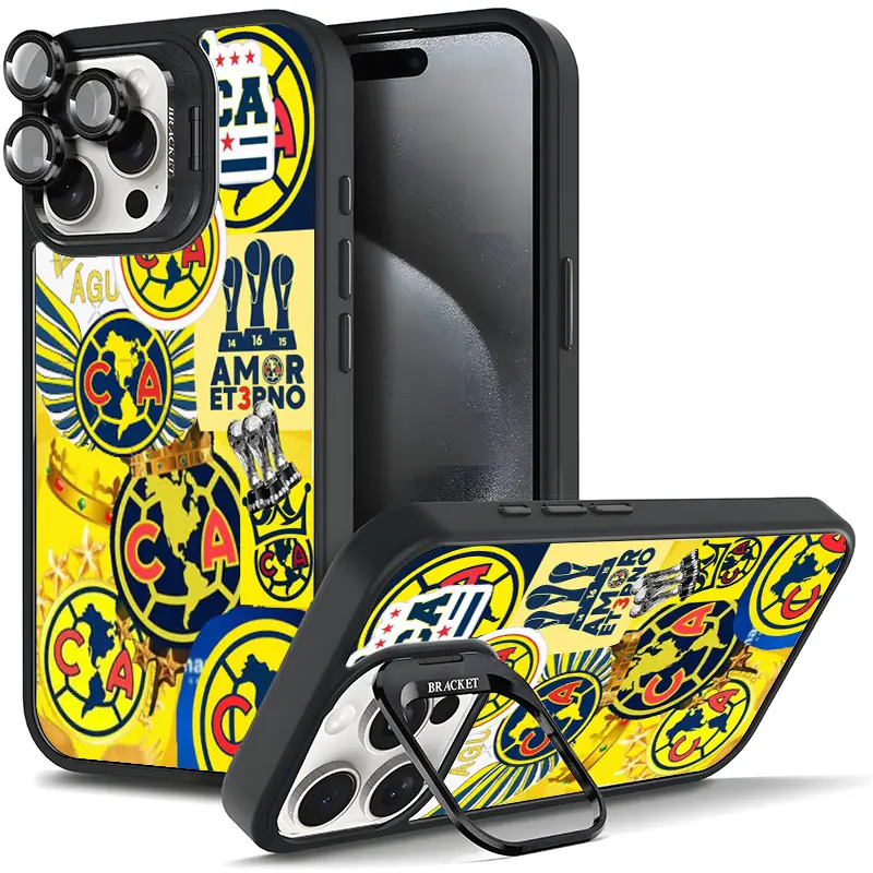 Aesthetic Club América Aguilas Phone Case, for Soccer Fans For Samsung iphone 17/AIR 16 15 14 13 12 11 PRO PLUS MAX COOL Fashionable Tough Magnetic Durable Metal lens frame Film Bracket Stand Gift Full Protection Camera Holder Phone Cases Cover11X-L0973,