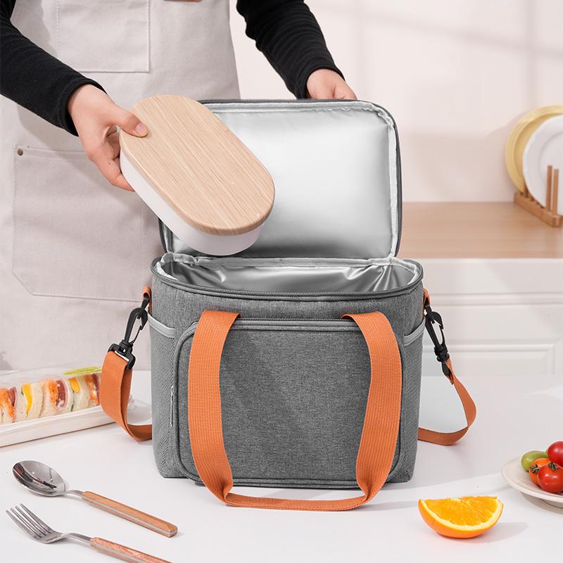 13.8L Expandable Double-Laye Lunch Insulation   Bag ，Multi-Functional Waterproof Cooler Lunch Bag,Outdoor Picnic Freshness Preservation,Suitable For Food Storage And Transport