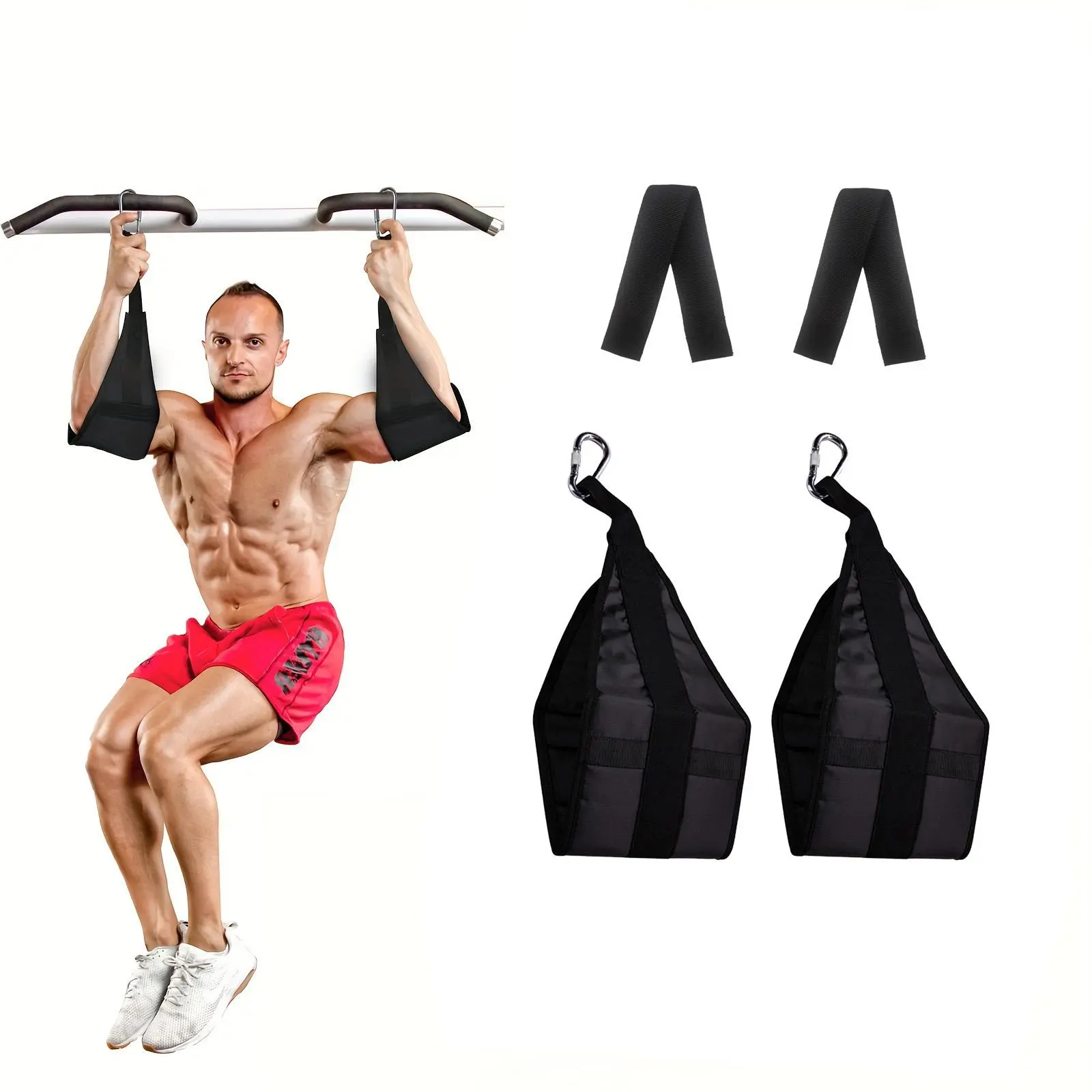 Hanging Abdominal Muscle Building Equipment, 1 Set Hanging Ab Straps, Abdominal Training Equipment, Fitness Equipment for Home Gym, Abdominal Workout Equipment, Abdominal Exercise Equipment, Abdominal Muscle Trainer, Abdominal Workout Gear