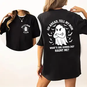 Dead Mom Club Tee – Non-Offensive Dark Humor Shirt, Adult Dead Mom Jokes Unisex Casual Cotton Gift