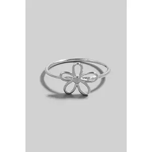 Wire Flower Ring (Silver)