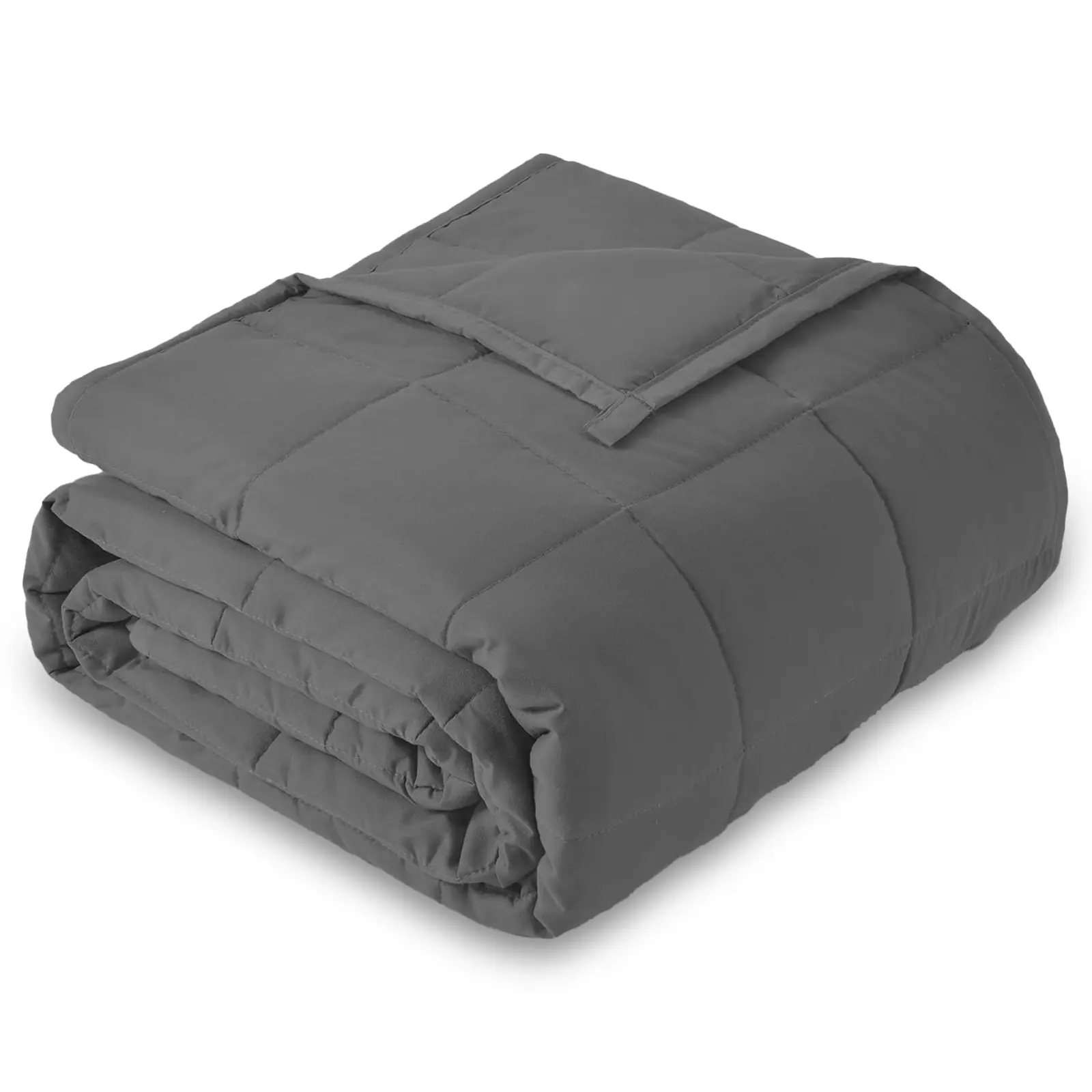 Smart Queen 20lb Weighted Blanket - 60"x80" Queen Size Supportive Breathable Cotton with NaturaGlass Beads, Cozy Setup Comfy Sleeping Aid for Adults