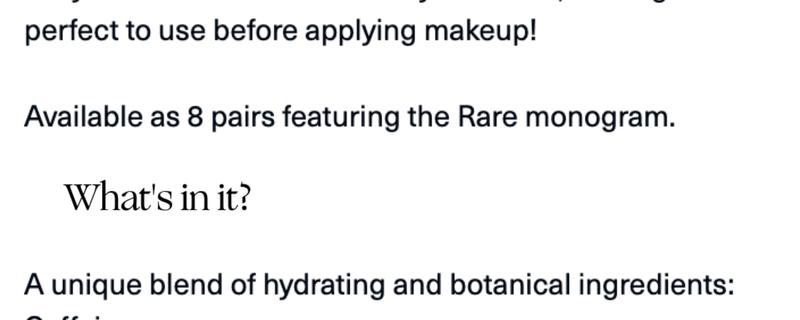 Find Comfort Under Eye Patch Kit