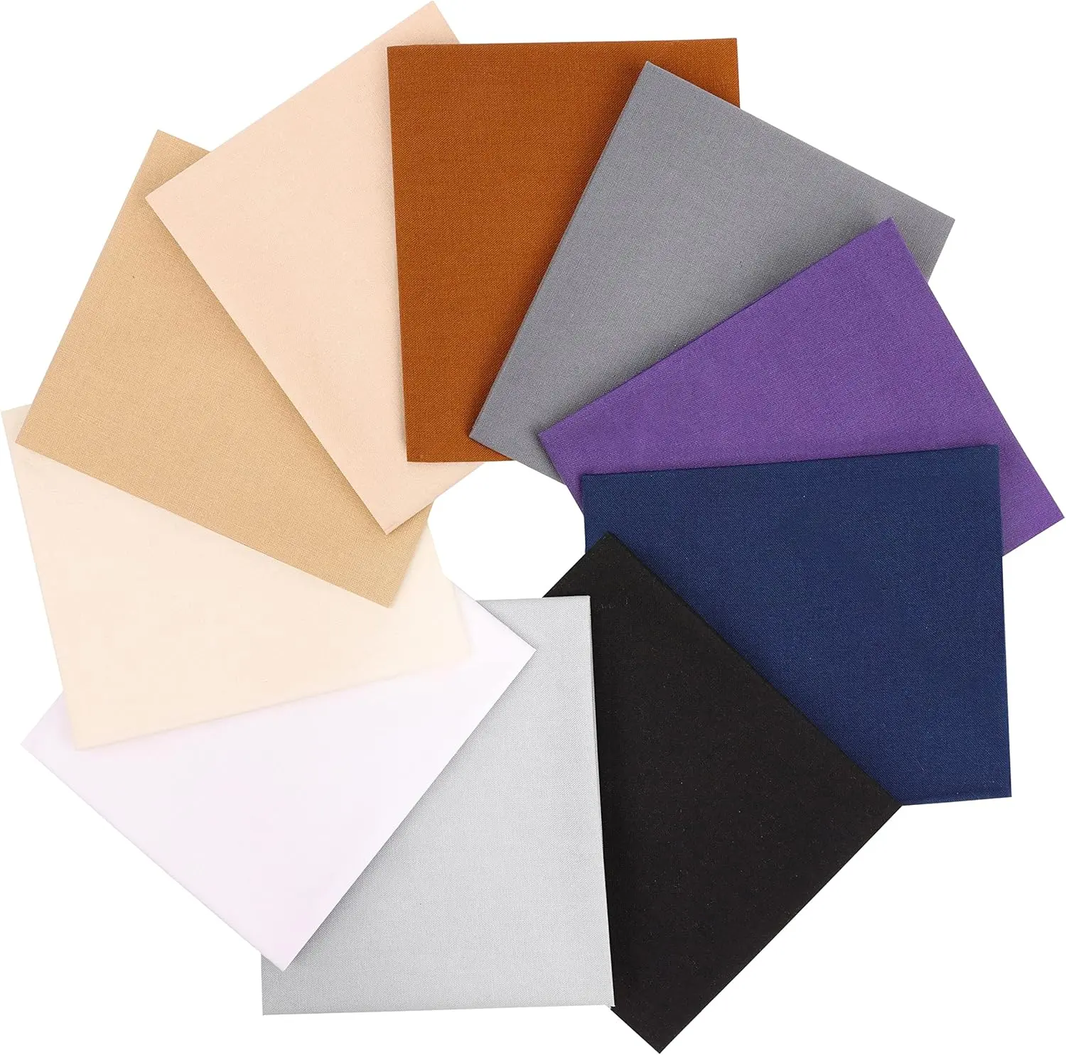Newbrothread&Craftido -25 Options- 100% Cotton Quilting Fabric Bundles 10pcs Fat Quarters 18”x21”-Medium Weight 5.2 oz- for Quilting, Sewing Project, Patchwork Home Textile, Neutral Colors, TikTokShopDealsforYouDays, SummerWins