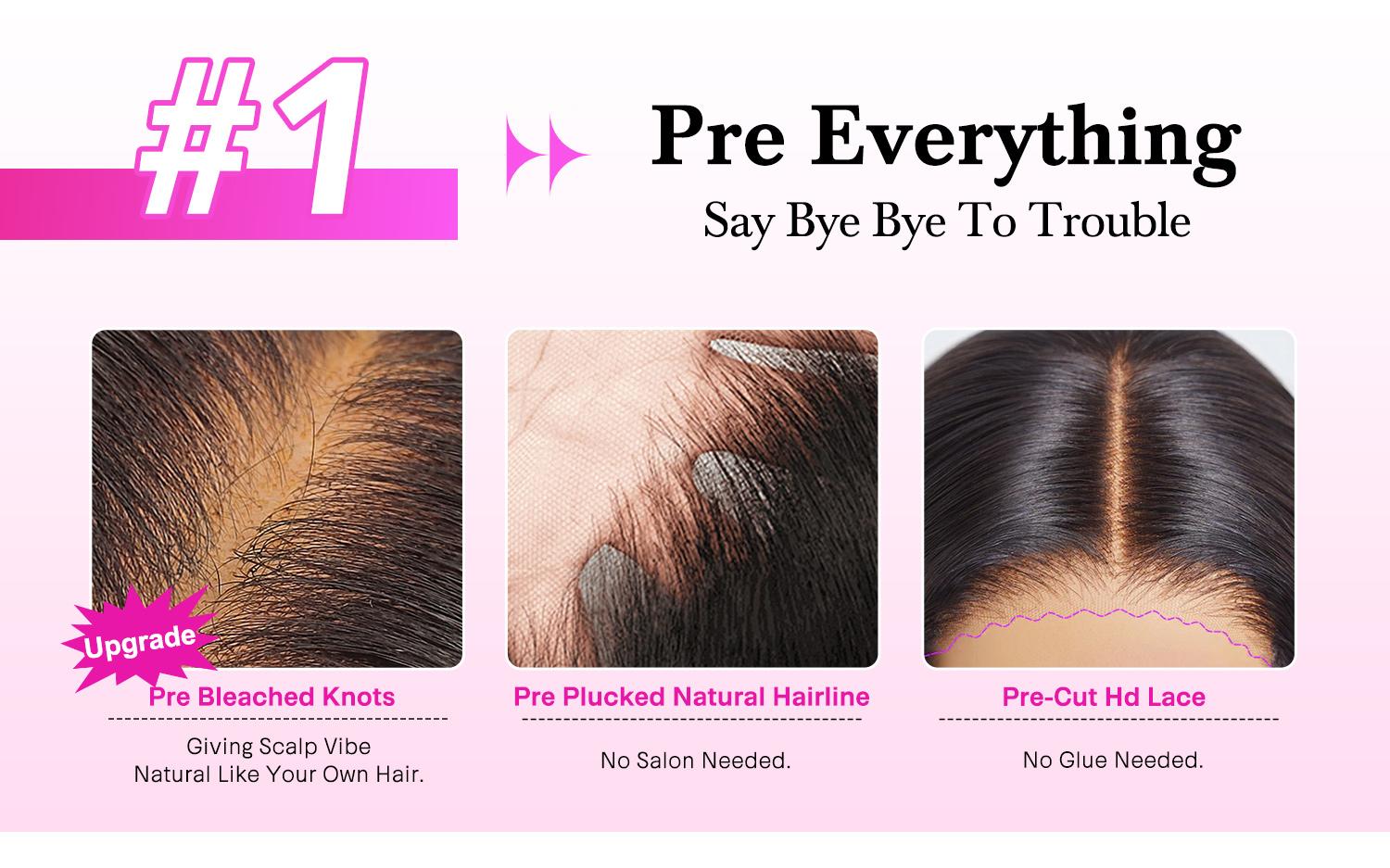 Vshow Water Wave Curly Human Hair Wigs Bleached Knots 7X5 Wear Go Glueless Human Hair Wigs Pre Cut HD Lace Wigs Beginners Friendly