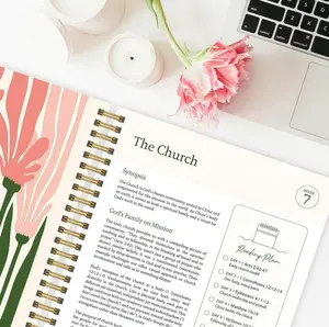 A Study for One Year 52 Week Bible Journal Personal Organizer Office Stationery Gifts for Women Men Yearlong Spiritual Journey Workbook Journal（A5 Size)