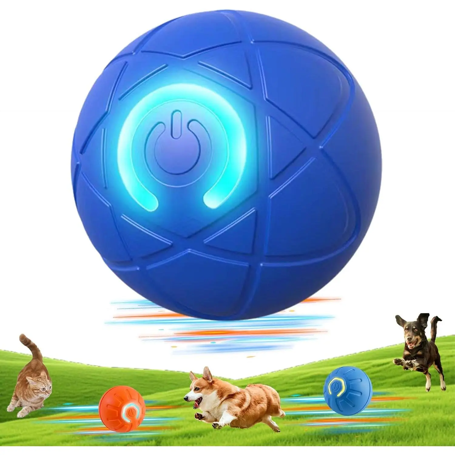 Shaky Ball Toy for Dogs, Vibrating Dog Ball,  Automatic Moving Dog Toy Ball, Vibrating Ball for Dogs ,USB Rechargeable,for cats and dogs(Sizes: 2.05inch for Small Dogs /2.7inch for Mediumfor Medium Dogs /3.15inch for Large Dogs)#SummerVibes #petlovers