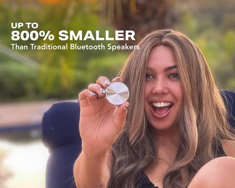 Anything Speaker - Turn Anything Into A Speaker! Portable Mini Bluetooth Bone Conduction Speaker - Wireless Audio Humbird