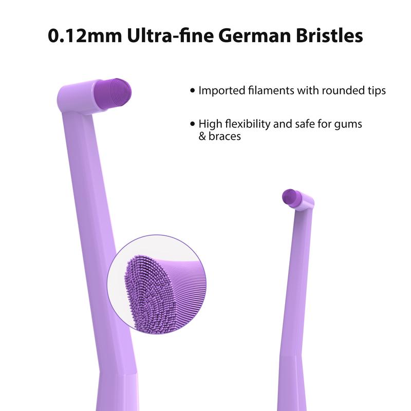 CEELIKE End Tuft Toothbrush - Soft Fine Bristles | Braces-Specific Design, Precise Cleaning for Hard-to-Reach Spots, Teeth & Gums Care