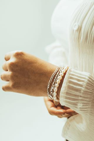 Sterling Silver Figaro Bracelets