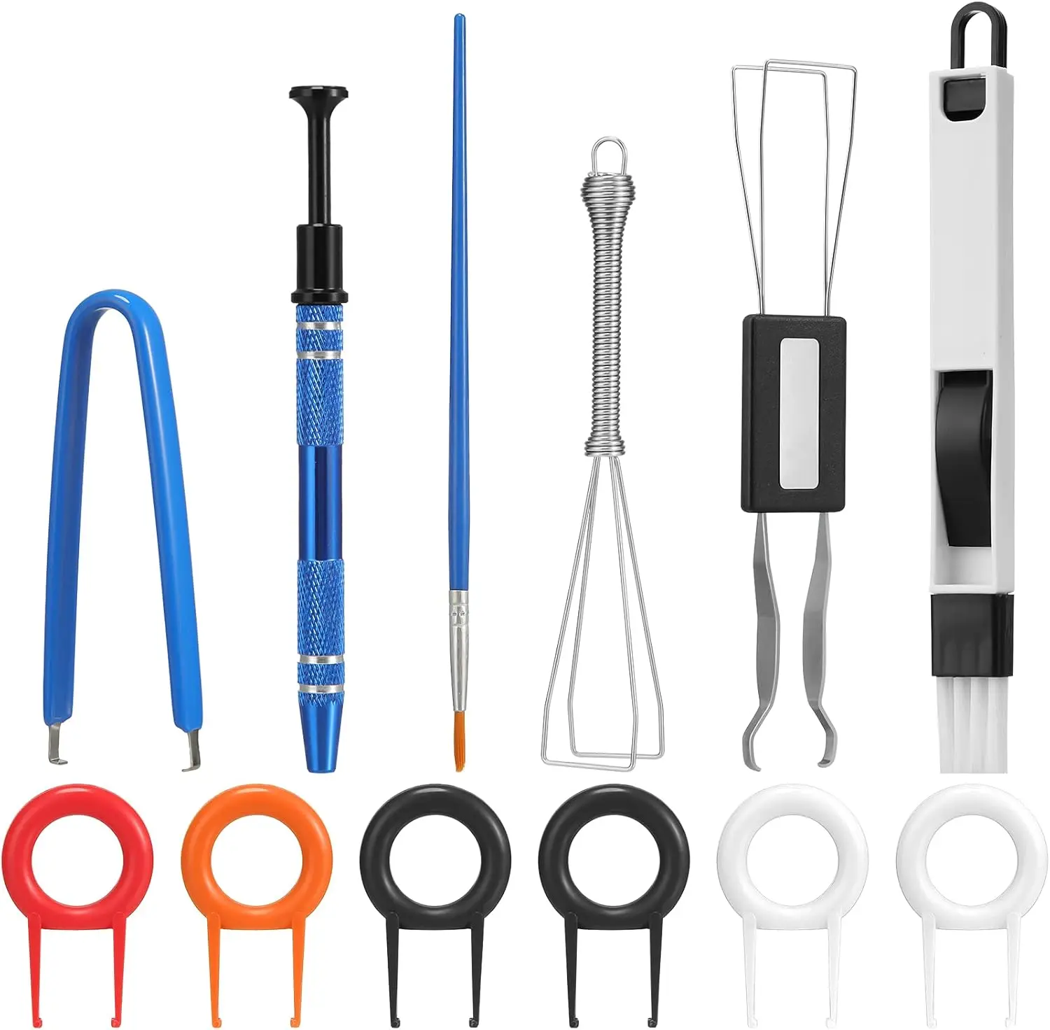 Mechanical Keyboard Maintenance Tool Kit (12-Pack) with Lube, Switch Puller, Key Cap Remover, Switch Opener for Cleaning, Repair