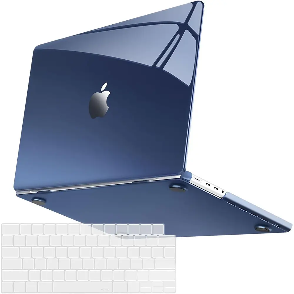 MOSISO Compatible with MacBook Pro 14 inch Case 2025-2021 M5 M4 M3 M2 M1 A3434 A3112 A3185 A3401 A2918 A2992 A2779 A2442, Surpass Natural Beauty Protective Hard Shell&Keyboard Cover, Crystal Midnight, Removable Cover, Laptop Cover