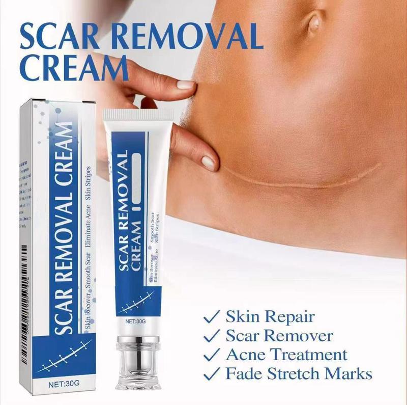 Professional Scar Removal Cream, AdvancedSilicone Skin Repair Gel for Burn,Acne Old Scar Removal Cream for Face & Body | Fades DarkScars