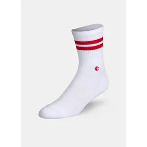 Red Stripe | Womens Crew Socks