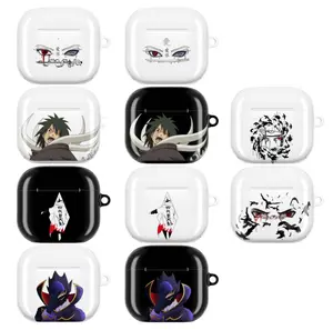 Eternal Eye Shinobi – Dark Ninja Anime-Inspired AirPods Case - Sharingan & Rinnegan Eyes • Shadow Ninja • Crow Illusion • Tragic Warrior Aesthetic - Protective Cover for AirPods 1 2 3 4 & Pro Gen 1 2 3  Gift for her