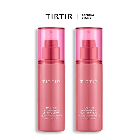 [TIRTIR Official] Double Matte Hold Duo | Mask Fit Waterproof Setting Spray (2EA) l Flawless, Long-lasting wear, Matte but not greasy, Sensitive-skin friendly & soothing.