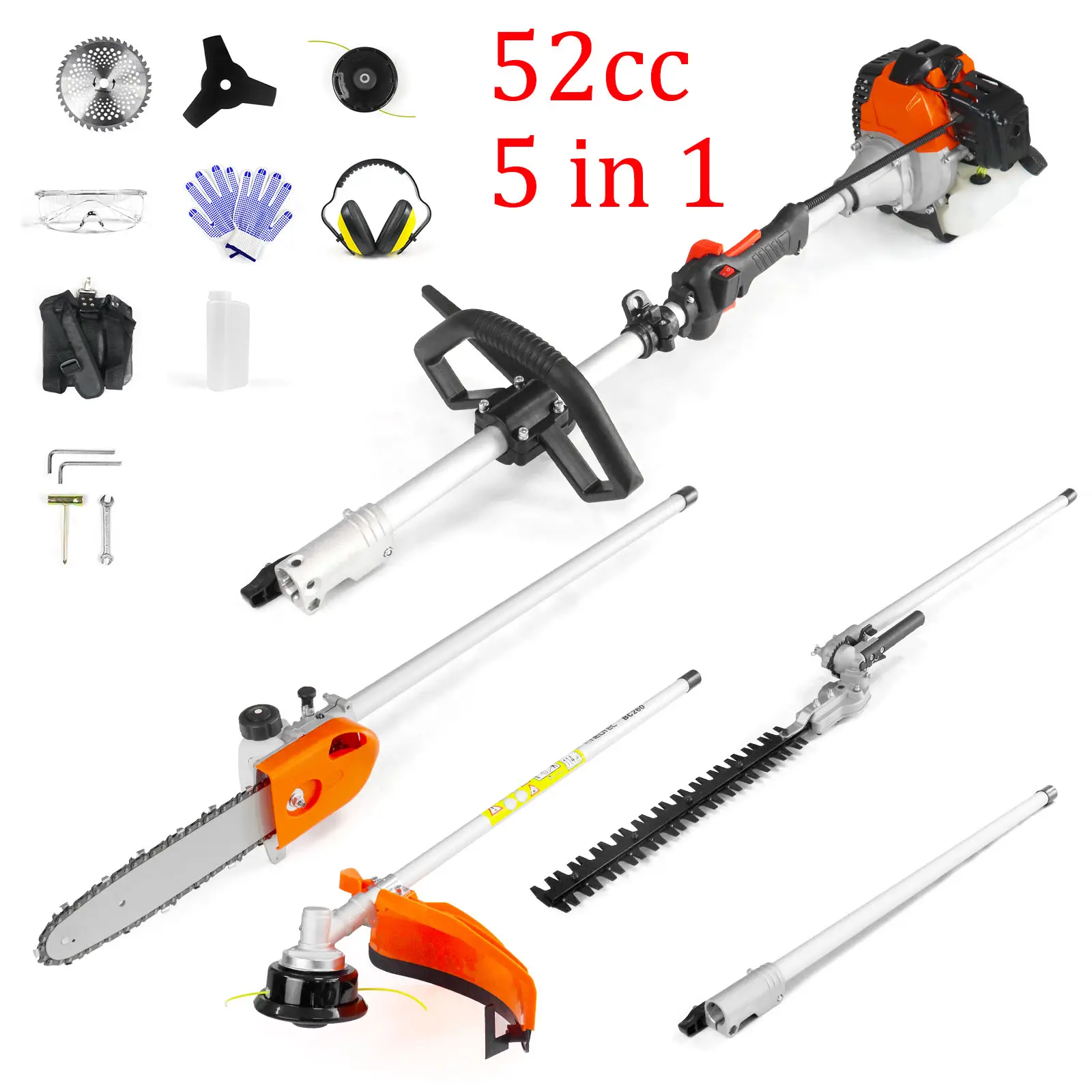 52cc 5-in-1 Multi Functional Trimming Tools 