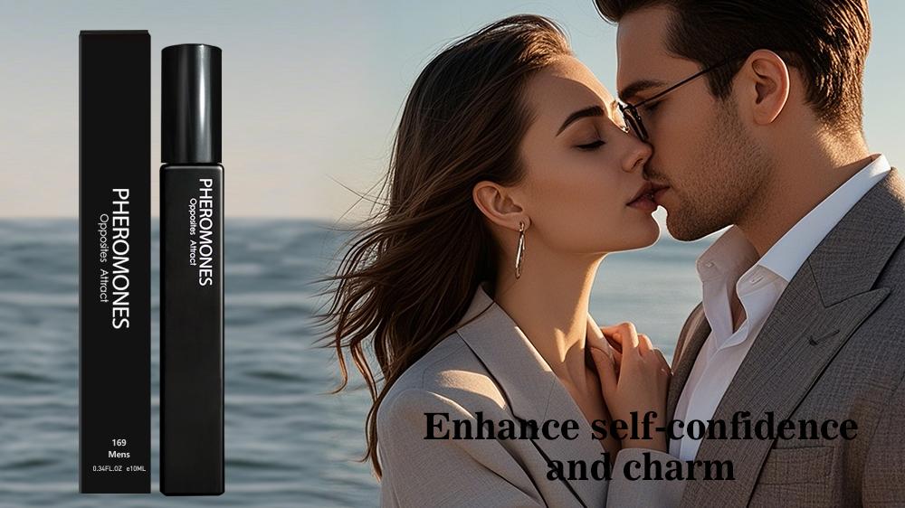 Pheromone Perfume – Midnight Shadow - (0.34 fl. oz./10 ml) | Eau de Parfum | Sandalwood, Ambergris, Cedarwood | Woody & Seductive | All-Day Long Lasting | Portable Travel Perfume