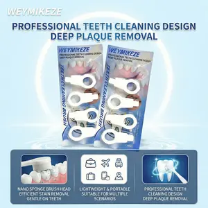 8Pcs Oral Care Kit, Nano Sponge Toothbrushes for Teeth Stain Removal, Plaque Remover & Tongue Cleaner 2-in-1 Dental Tools