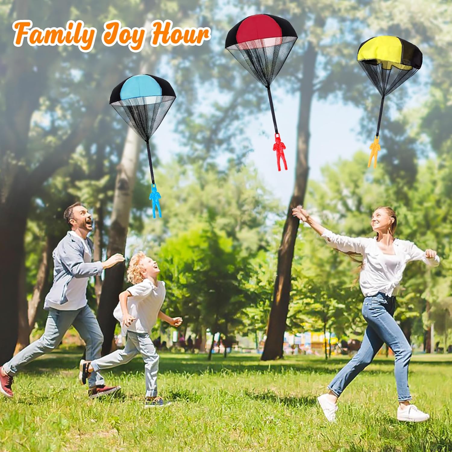 Easter Basket Stuffers Parachute Toys for Kids: Christmas Stocking Stuffers for Kids Outdoor Toys, Birthday for Teenagers 3 4 5 6 7 8 9 10 11 12 Year Old, Tangle Free Flying Boys Idea Valentines Day