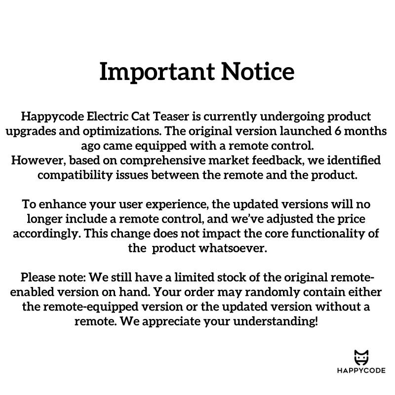 HAPPYCODE Electric Cat Teaser Wand Interactive Pet Toy Rechargeable Door Clip Design Dual Modes—360° Rotation & Random Jumping Stimulates Physical & Mental Energy Cat Toys, Cat Supplies, Bird & Cat Supplies, Cat Toys