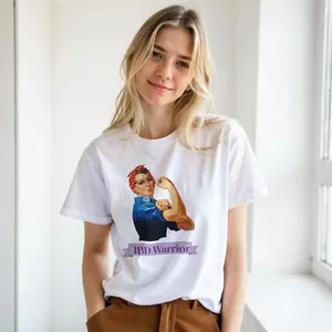 IBD Warrior Rosie the Riveter T-Shirt | Crohn’s & Colitis Awareness Graphic Tee | Chronic Illness Support Shirt