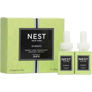 NEST New York Smart Home Fragrance Diffuser Refill Smart Vials, Bamboo - Set of 2 - Designed for NEST x Pura 3 and NEST x Pura 4 Diffusers - Cruelty Free, Vegan