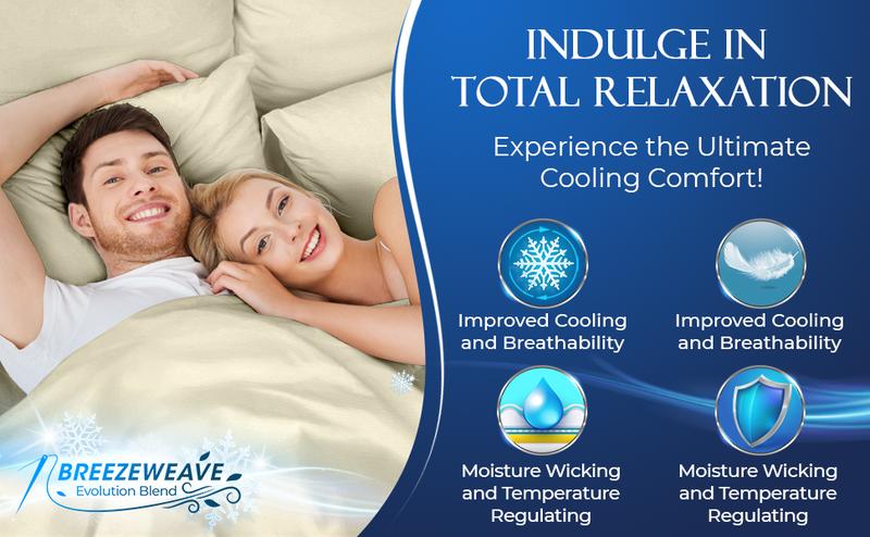 DECOLURE Cooling Bed Sheets - Luxurious Ultra Soft Bamboo Viscose Microfiber Sheets with Deep Pockets for Hot Sleepers