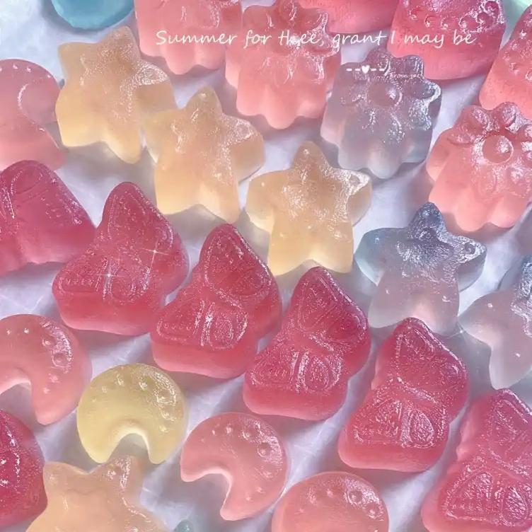 Edible Crystal Candy Set – Natural mix Fruit Fruity Flavors  Sugar ,  amber Candy Treat, Vegan & Gluten-Free, Gift Giving Party gummies Assorted  Snack