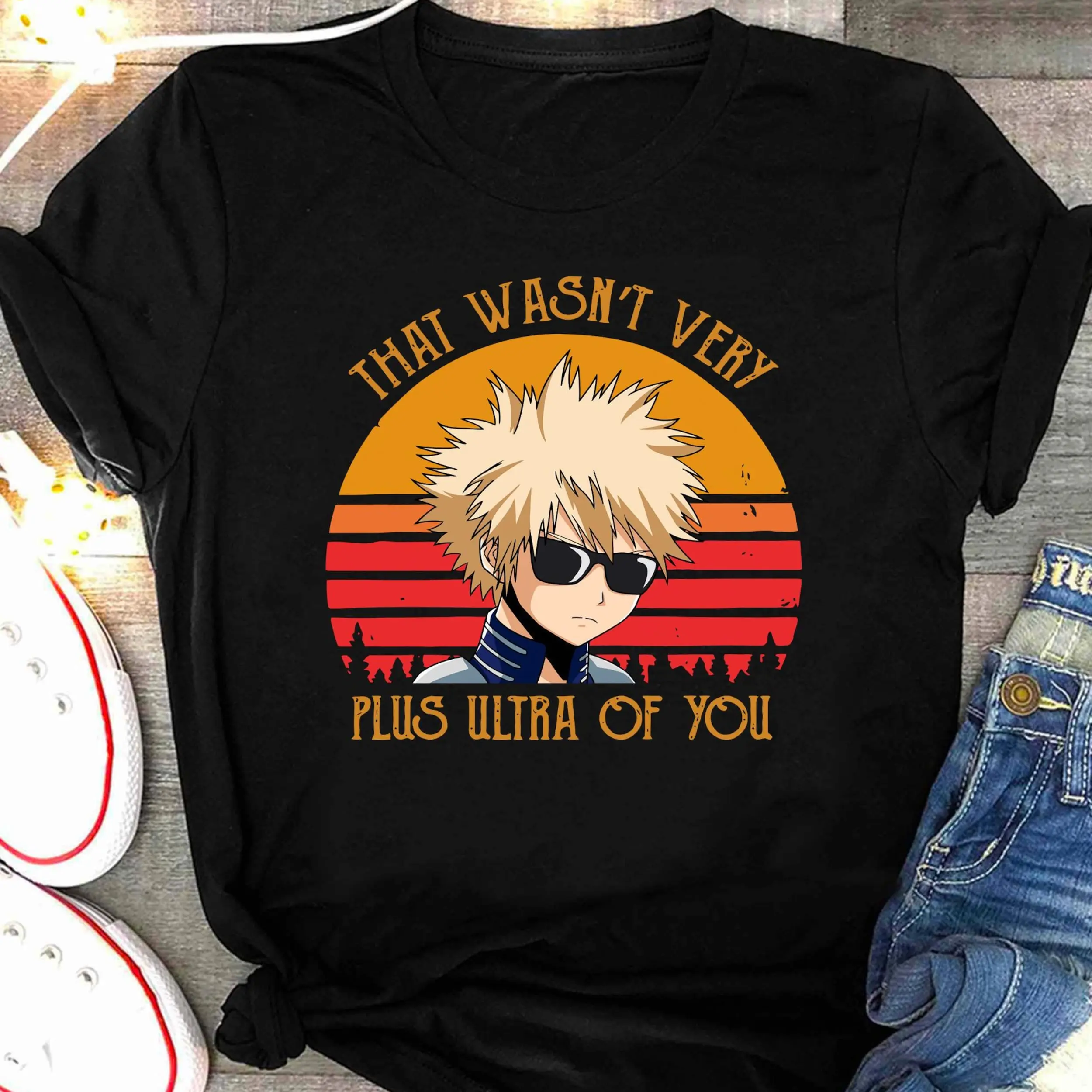Katsuki Bakugo Anime Y2k Graphic Tee, Kacchan One For All Manga Youth Shirt, My Hero Academia Boku no Hero Anime T-Shirt for Men, Women and Kids