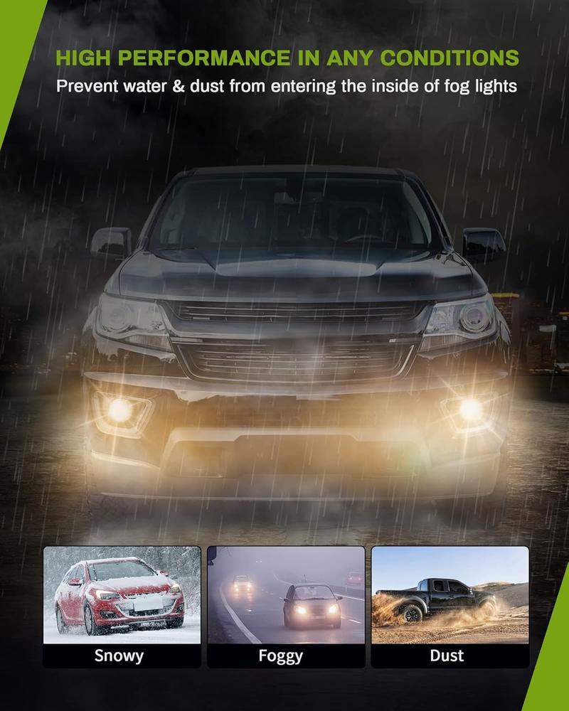 YITAMOTOR Fog Lights Compatible with 15-19 Chevy Colorado 5202 12V 24W Bulbs, Wiring Harness & Switch, Model Years 2015-2019