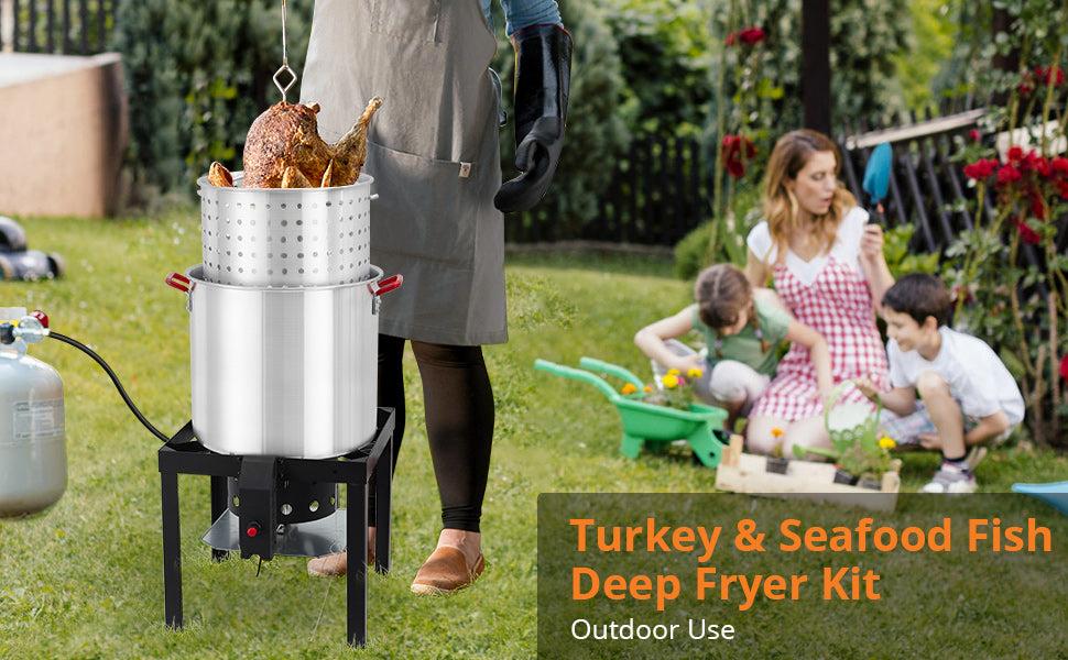 【GARVEE】100 Qt Seafood Boil Pot with 110,000 BTU Propane Stove & 10 PSI Regulator – Aluminum Crawfish Boiler for Outdoor Cooking, Crawfish & Seafood 【GARVEE】100 Qt Seafood Boil Pot with 110,000 BTU Propane Stove & 10 PSI Regulator – Aluminum Crawfish Boiler for Outdoor Cooking, Crawfish & Seafood