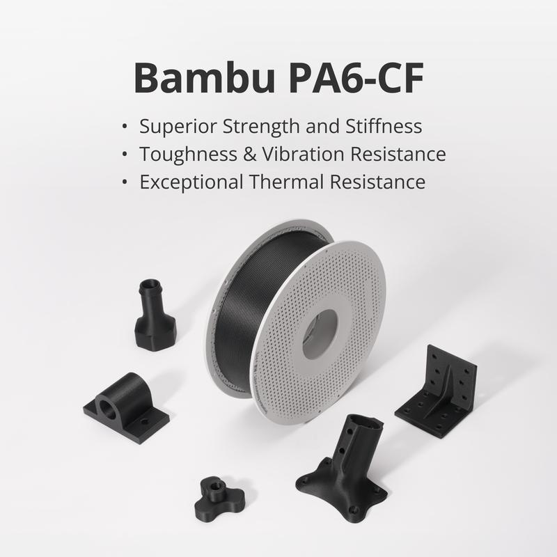 Bambu Lab PA6-CF, 3D Printing Filament and Materials