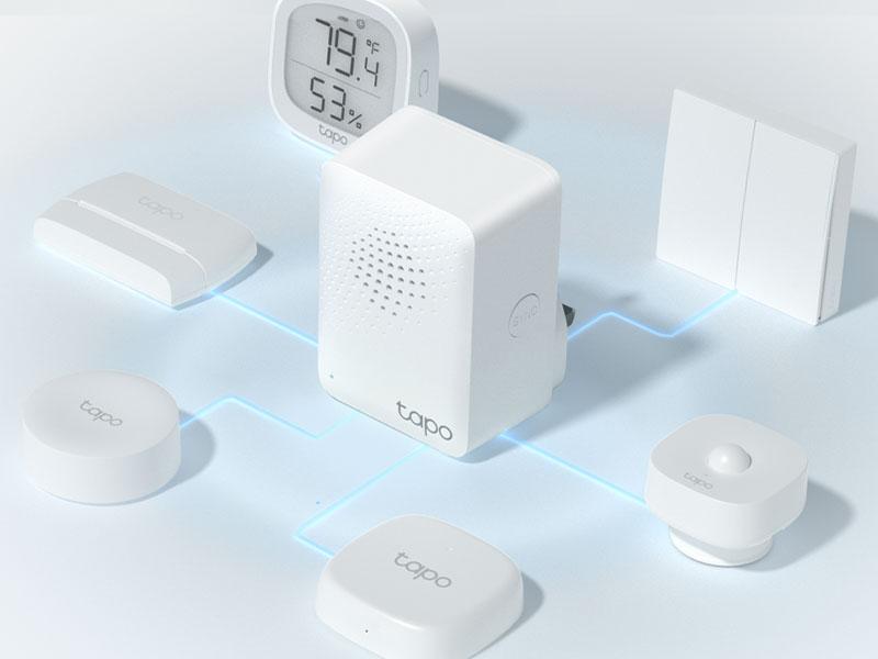 TP-Link & Tapo H100 Smart Hub + Chime – 1 500 ft Long-Range, 64-Device Controller, 19-Ring Doorbell System, 90 dB Alarm, Ultra-Low-Power Sub-G, Works with Tapo Sensors, No Subscription Wireless