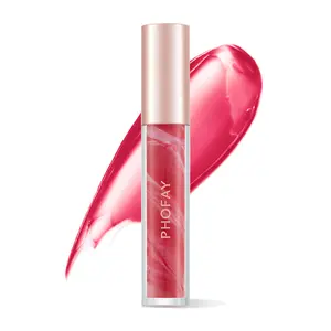 PHOFAY Hydrating Cushion Lip Gloss | Long Lasting 8-Hour Lip Gloss With Smooth Easy Application | Skin Loving Hydrating Ingredients For Soft Charming Lips