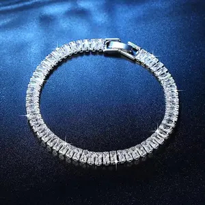 Bracelet Tennis With Lab Zirconia High Tech Silver 925 Plated