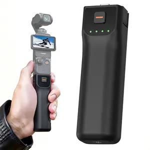 LKTOP Pocket 3 Battery Handle (6hr Battery Life) for Pocket 3, Xtra Muse Accessories, 5000mAh Fast Charger, 22.5W Power Stick Grips, 1/4" Threaded, Festival Gift capture travel vlog case Adjustable Magnetic Mount DJI Osmo camera