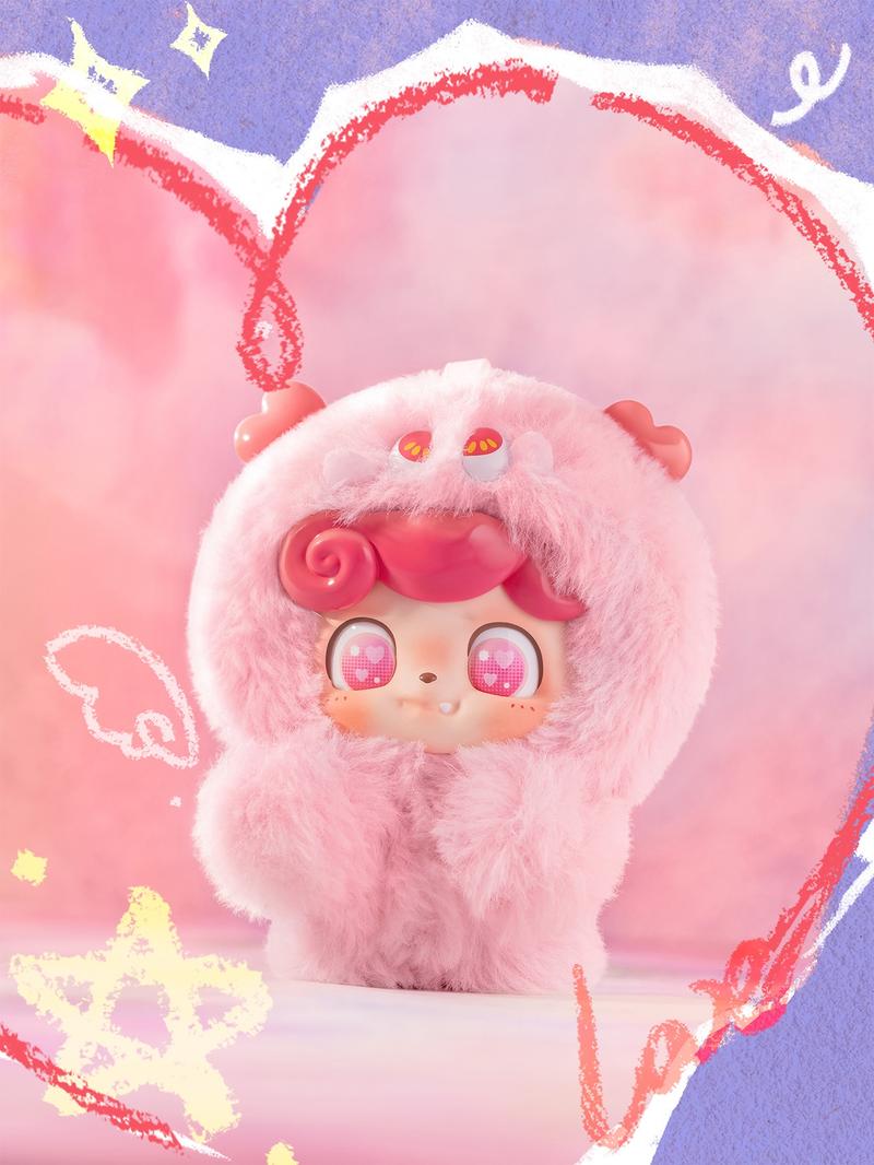 Miniso Q Baby Emotional Hairy Monster Series Blind Box - Charming Plush Blind Box Doll, Great Choice for Gifting to Friends