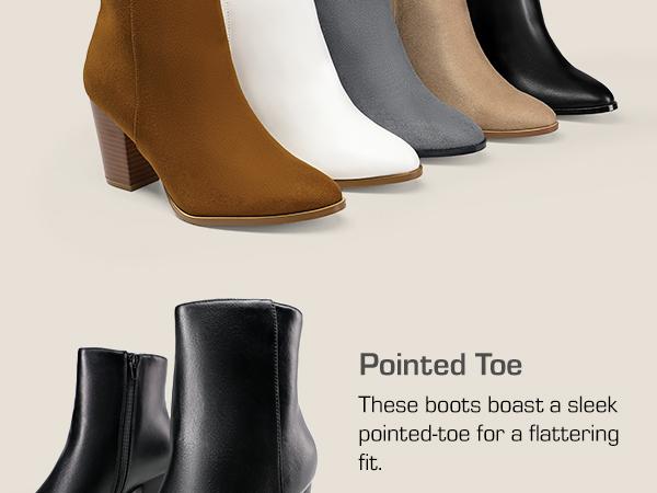 Dream Pairs Women's High-heel Ankle Boots