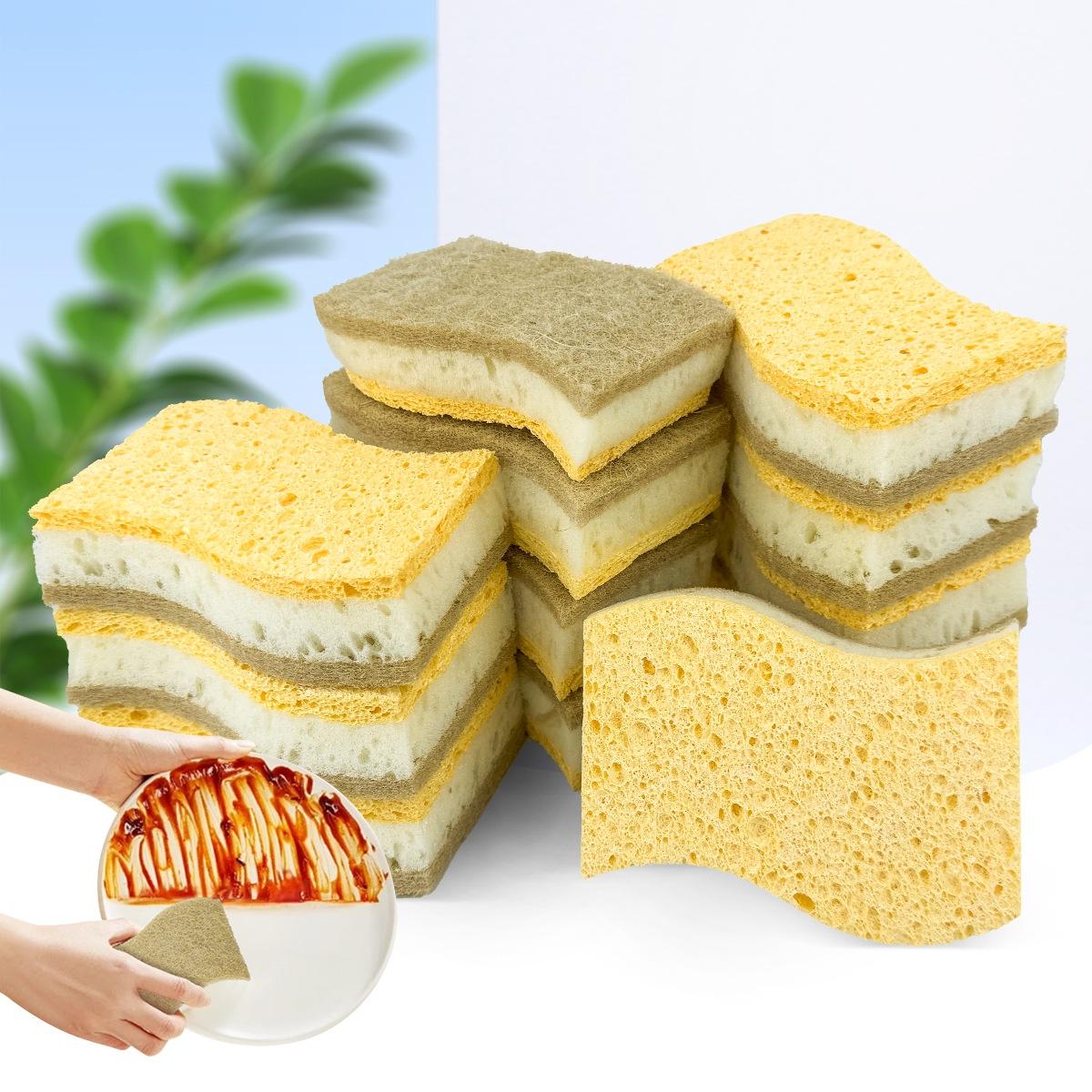 Rantizon Magic Cleaning Sponge 12pcs Scratch-Free Multipurpose Cleaning Scrubber, Eco-Friendly, Kitchen Cleaning Gadgets, Degraded Cotton Surface