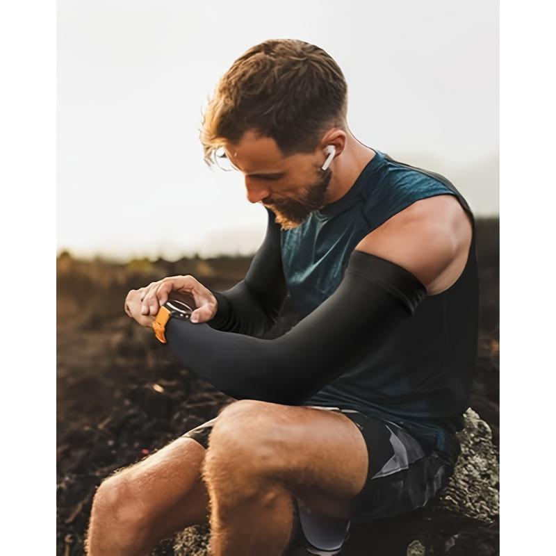Arm Sleeves, Cooling Sun Protection Sports Compression for Men/Women Sun Protection Cooling Compression - Tattoo Cover up - Sun Sleeves