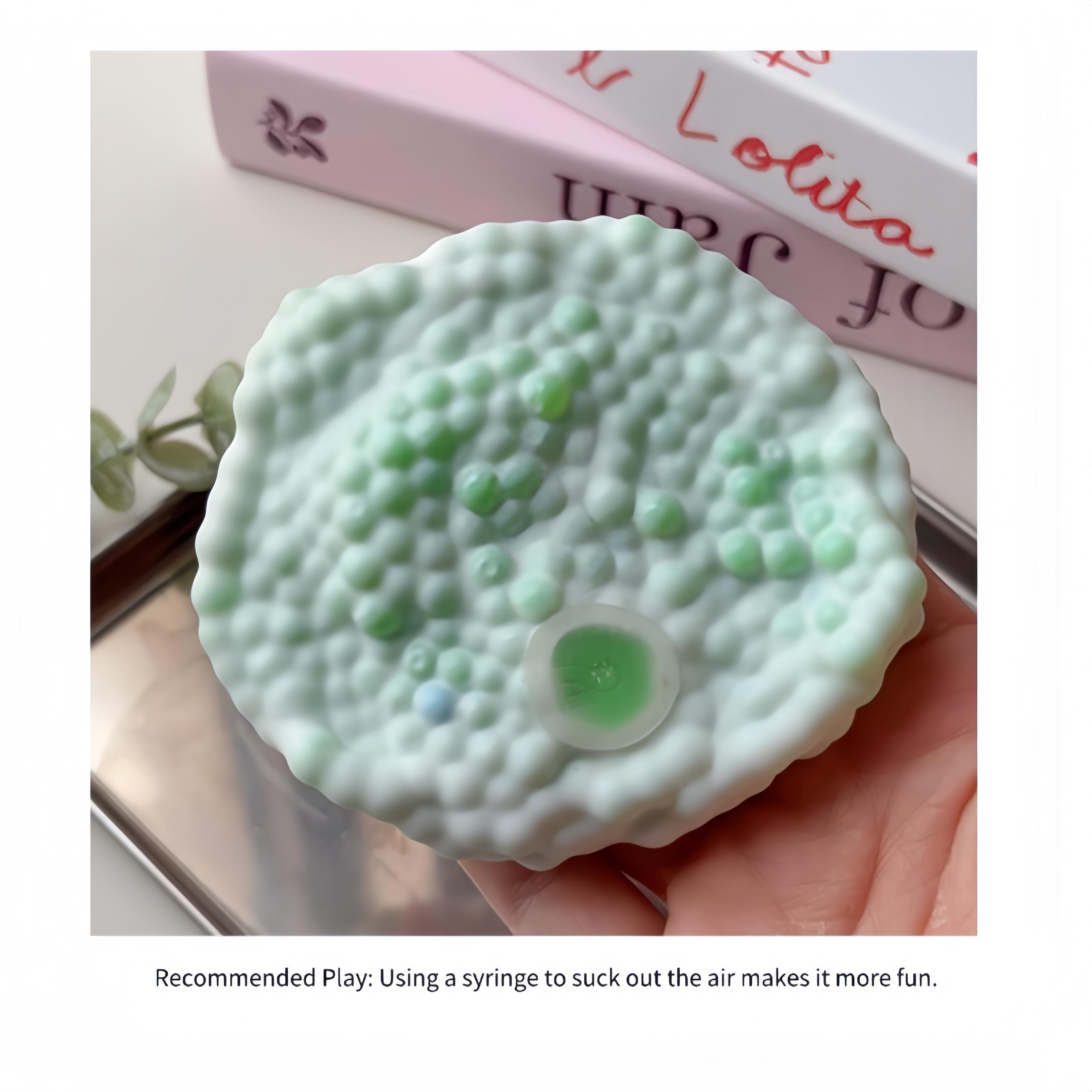 Stress Relief Squeeze Ball , Ice Skin Bead Crunch Squishy - Noisy Sensory Fidget Toy| ASMR Stress Ball