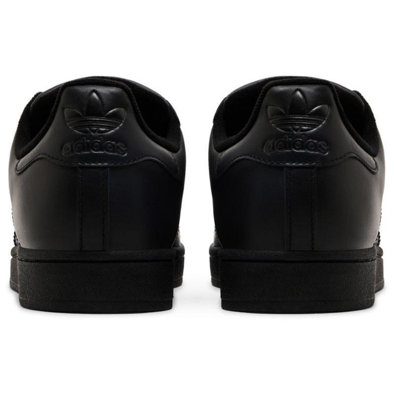 Adidas Originals Men's All Black Superstar II Sneakers, JI0081