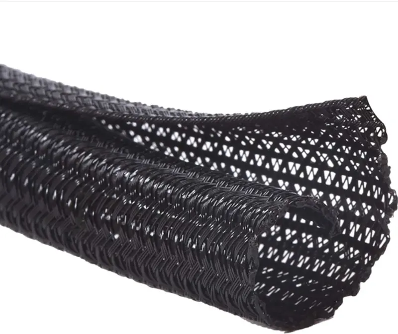 Alex Tech 10ft - 1/2 inch Cord Protector Wire Loom Tubing Cable Sleeve Split Sleeving For USB Cable Power Cord Audio Video Cable – Protect Cat From Chewing - Black