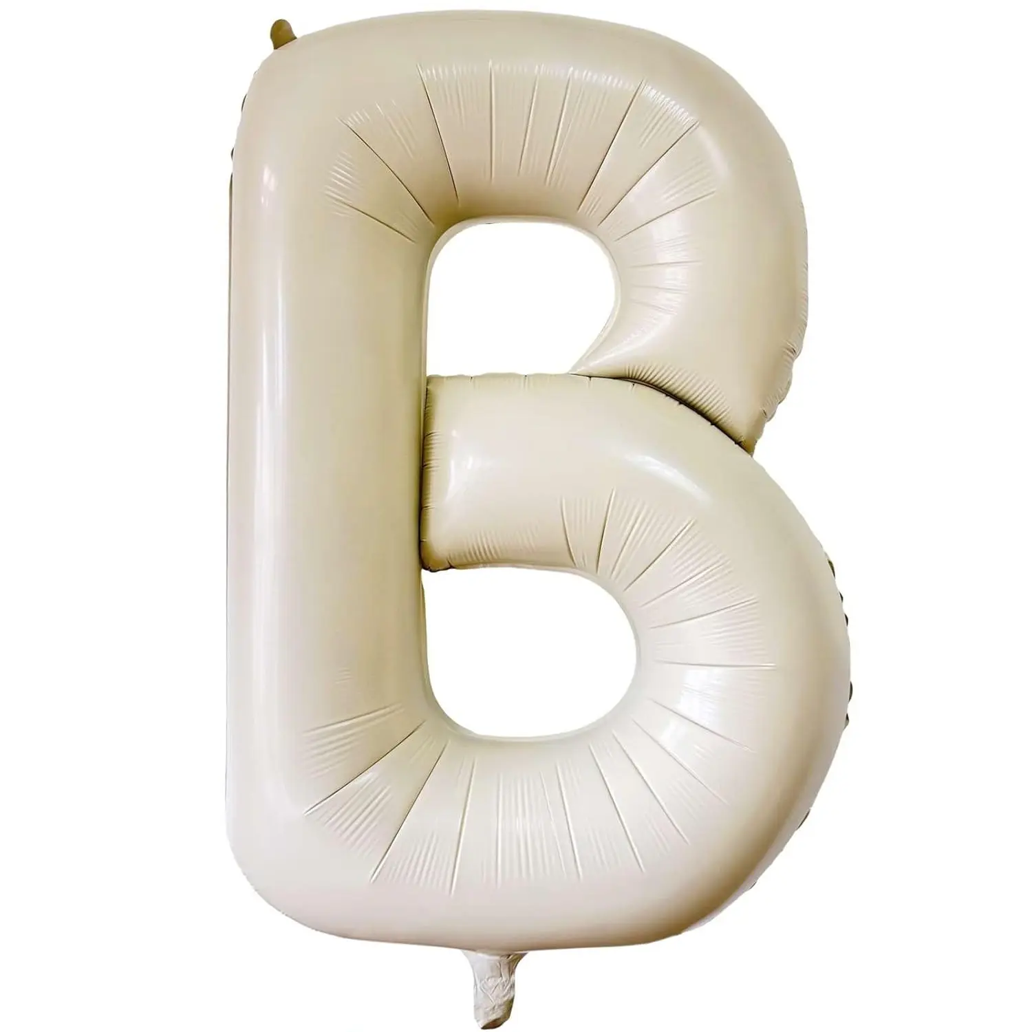 40-Inch Cream White B Letter Balloon, Giant Foil Mylar Balloon for Birthdays & Special Events