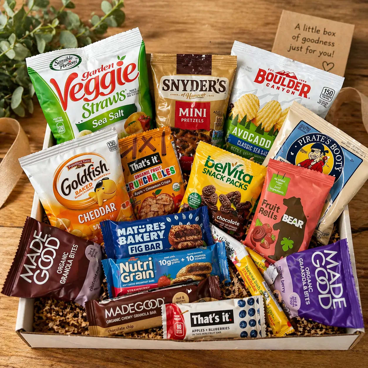 Nut Free Healthy Snack Box Gift, Allergy Friendly Care Package, Sweet and Salty Treat Basket, College Office Get Well Gift