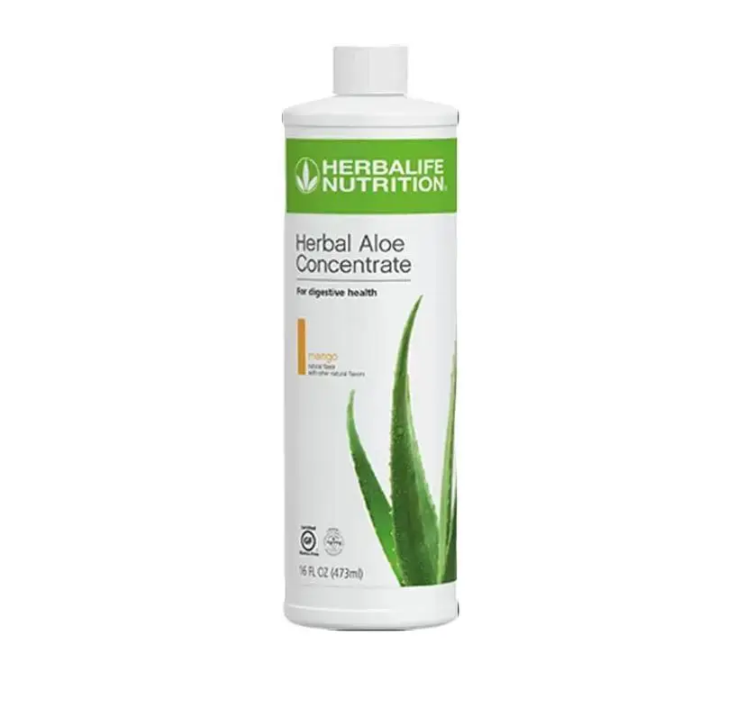 Herbalife Herbal Aloe Concentrate Mango Flavor 16 fl oz for Digestive Health & Natural Remedy Supplement Dietary